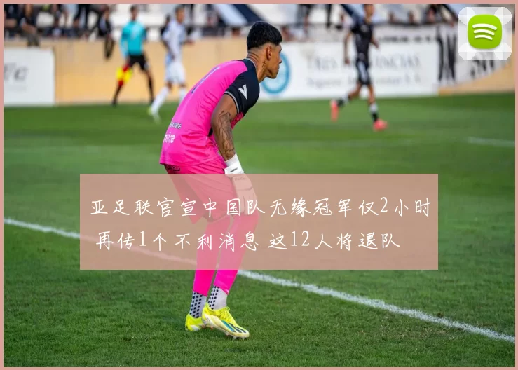 亚足联官宣中国队无缘冠军仅2小时 再传1个不利消息 这12人将退队