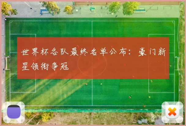 世界杯各队最终名单公布：豪门新星领衔争冠